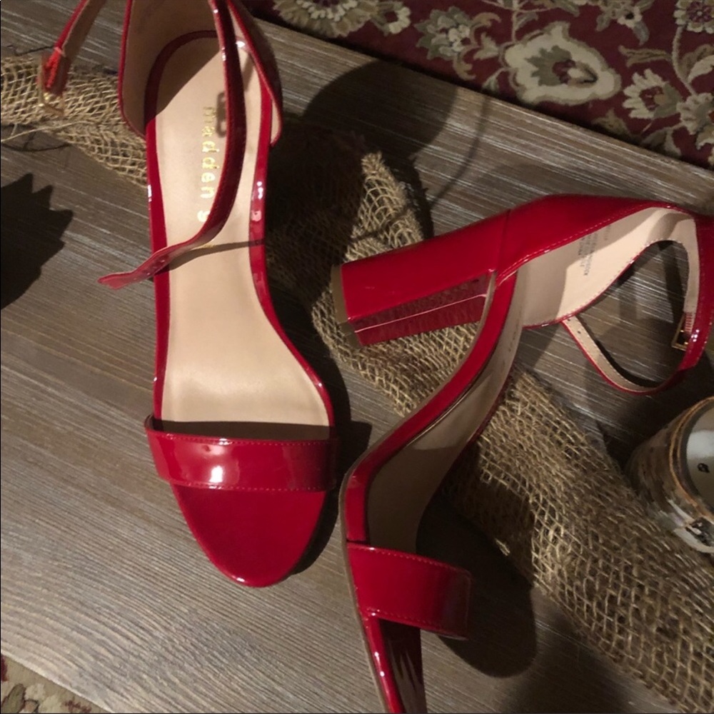 Red madden girl heels